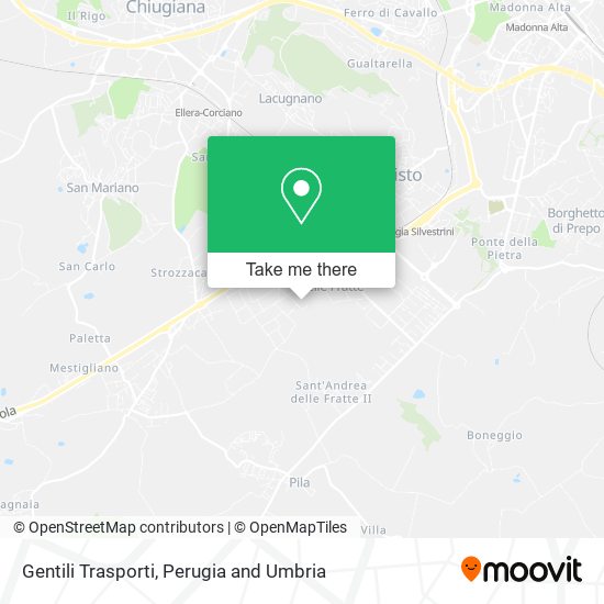 Gentili Trasporti map
