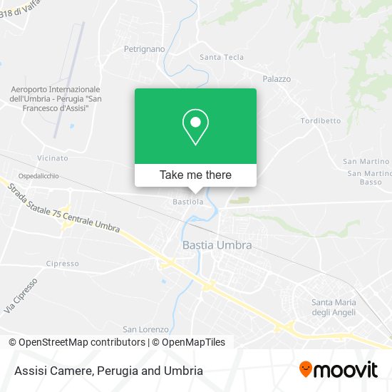 Assisi Camere map