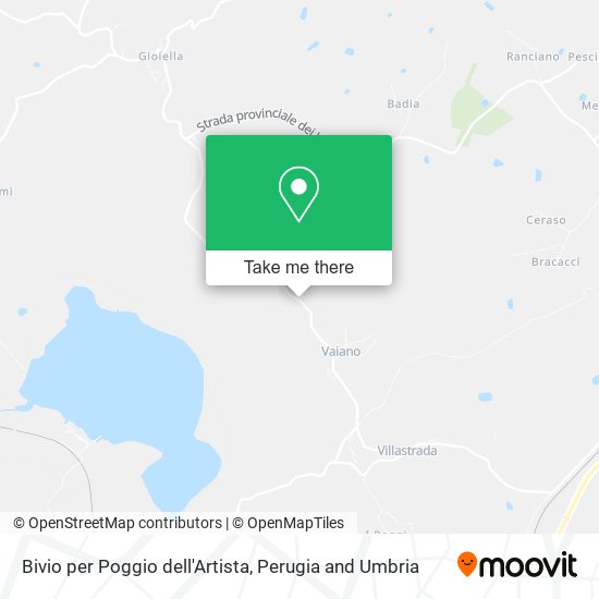 Bivio per Poggio dell'Artista map