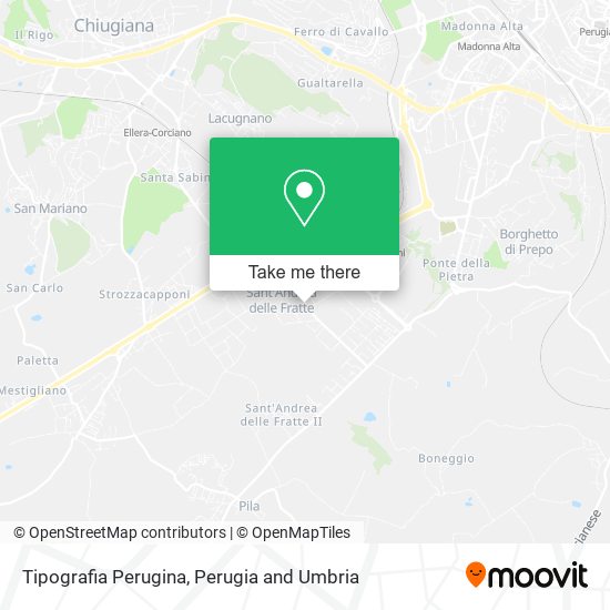 Tipografia Perugina map