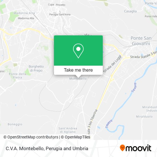 C.V.A. Montebello map