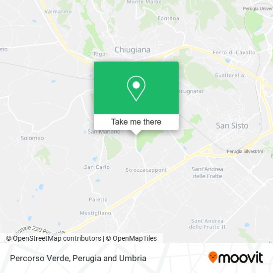 Percorso Verde map