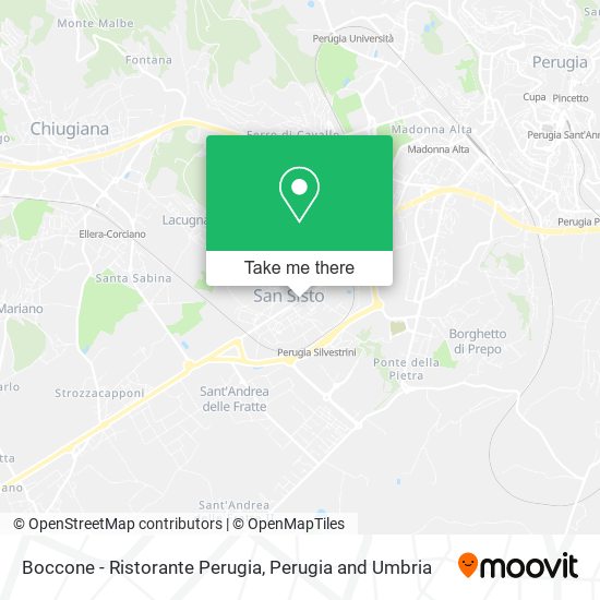 Boccone - Ristorante Perugia map