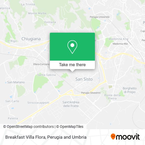 Breakfast Villa Flora map