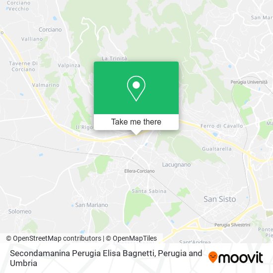 Secondamanina Perugia Elisa Bagnetti map