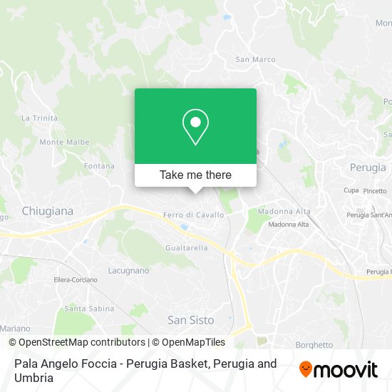 Pala Angelo Foccia - Perugia Basket map
