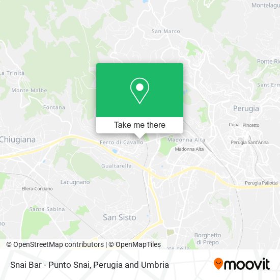 Snai Bar - Punto Snai map