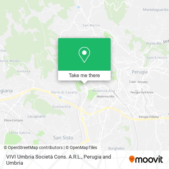 VIVI Umbria Società Cons. A.R.L. map