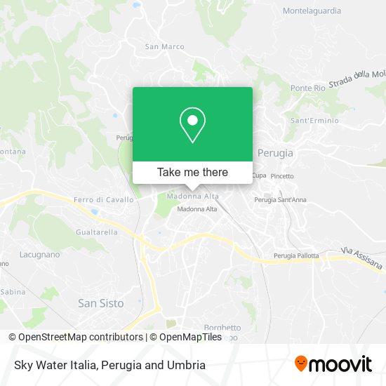 Sky Water Italia map
