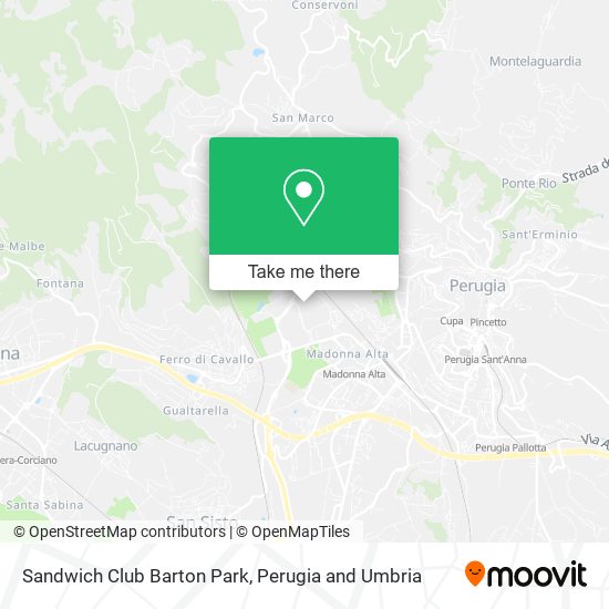 Sandwich Club Barton Park map