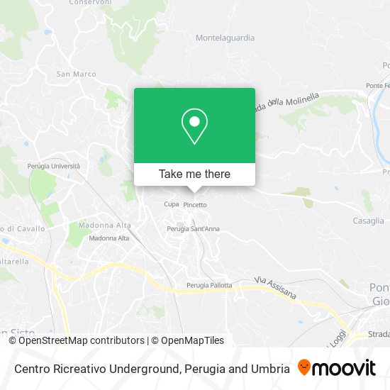 Centro Ricreativo Underground map