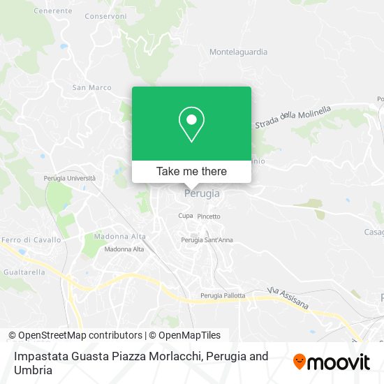 Impastata Guasta Piazza Morlacchi map