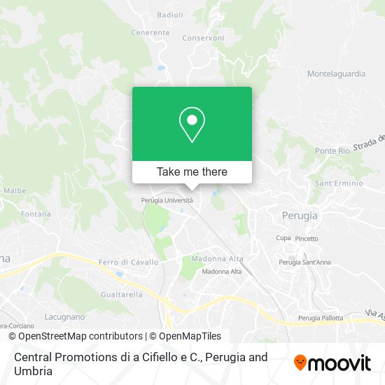 Central Promotions di a Cifiello e C. map