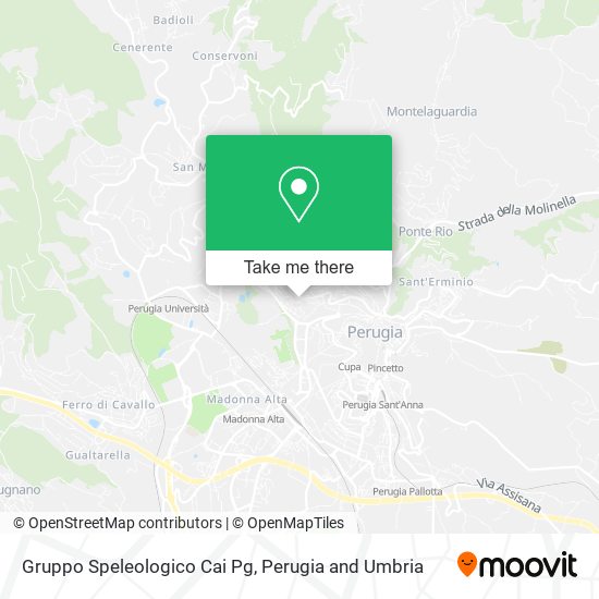 Gruppo Speleologico Cai Pg map