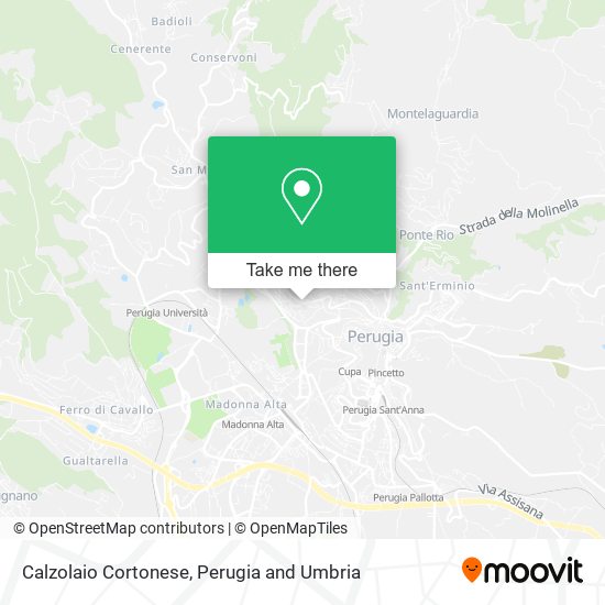 Calzolaio Cortonese map