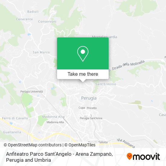 Anfiteatro Parco Sant'Angelo - Arena Zampanò map