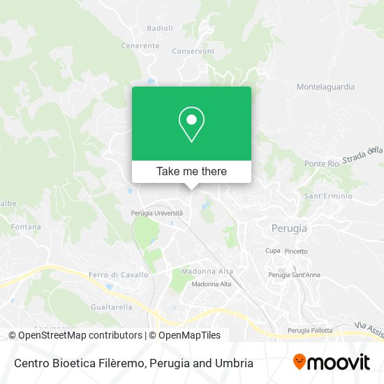 Centro Bioetica Filèremo map