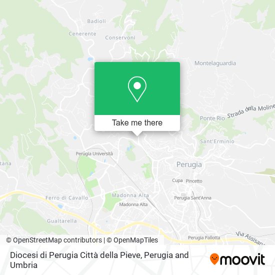 Diocesi di Perugia Città della Pieve map