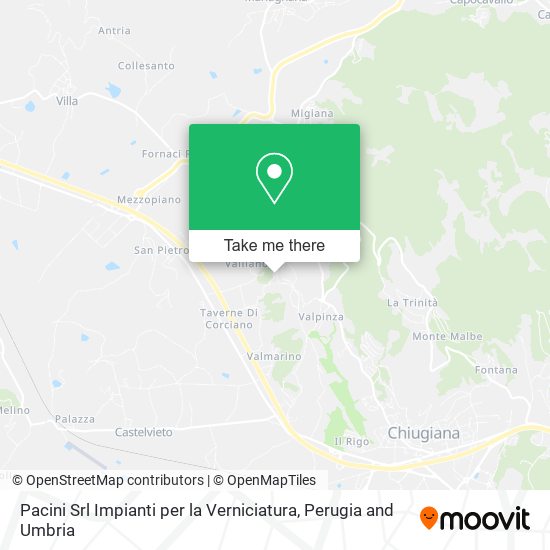 Pacini Srl Impianti per la Verniciatura map
