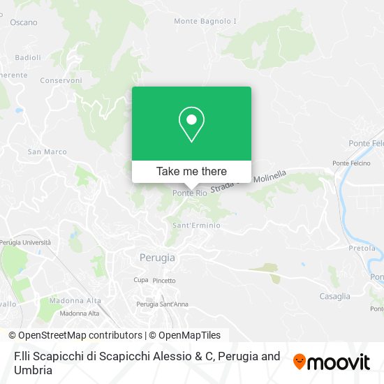 F.lli Scapicchi di Scapicchi Alessio & C map