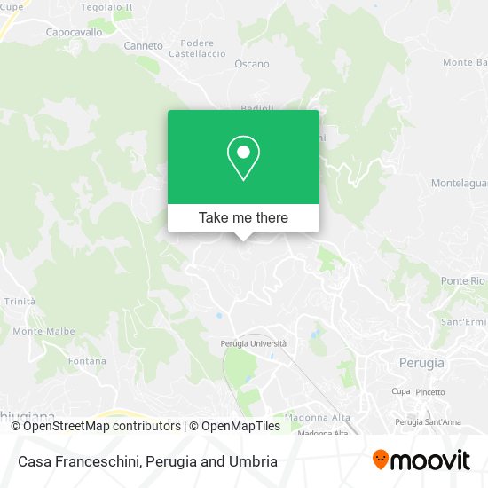 Casa Franceschini map