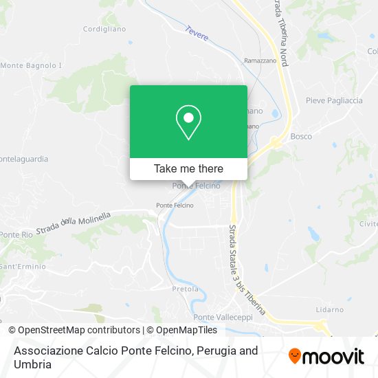 Associazione Calcio Ponte Felcino map