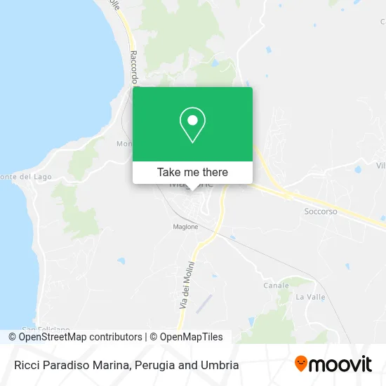 Ricci Paradiso Marina map