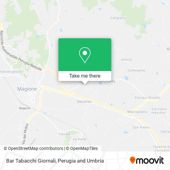 Bar Tabacchi Giornali map