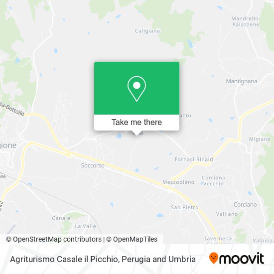 Agriturismo Casale il Picchio map