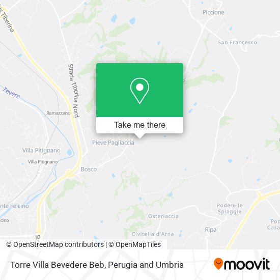 Torre Villa Bevedere Beb map