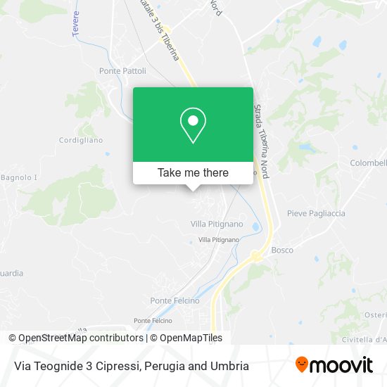 Via Teognide 3 Cipressi map