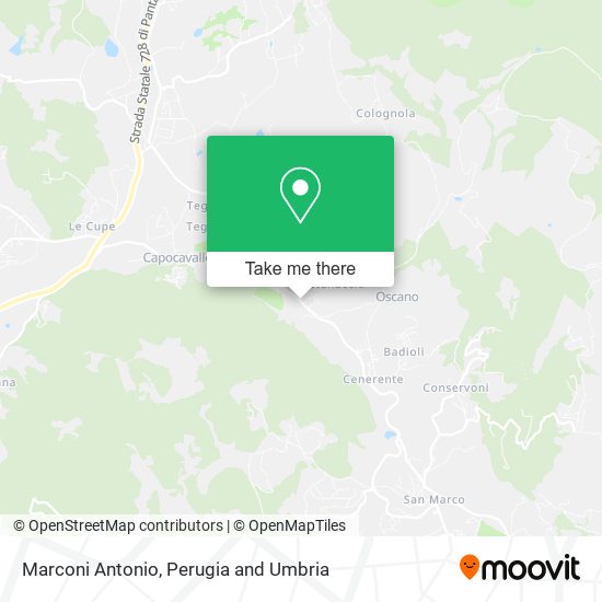 Marconi Antonio map
