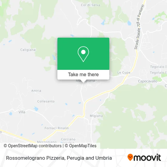 Rossomelograno Pizzeria map