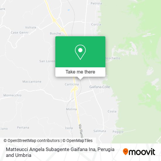 Matteucci Angela Subagente Gaifana Ina map