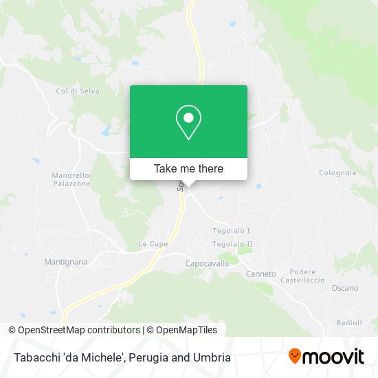 Tabacchi 'da Michele' map