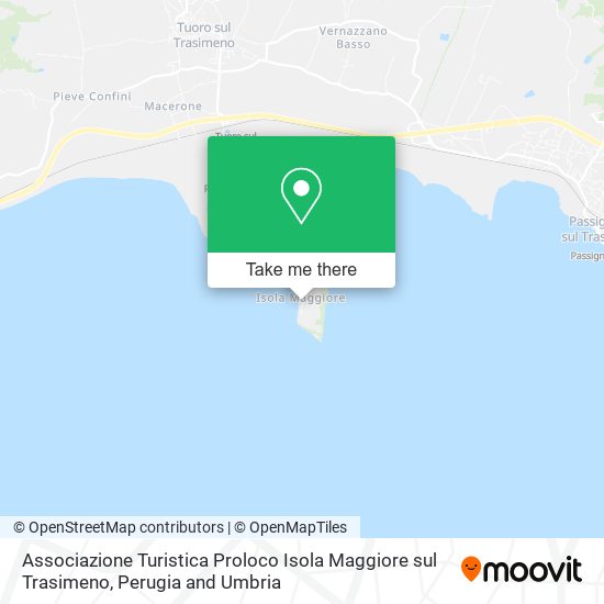 Associazione Turistica Proloco Isola Maggiore sul Trasimeno map