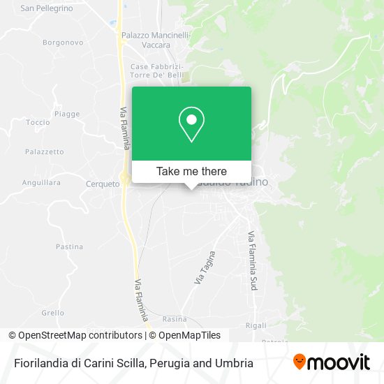 Fiorilandia di Carini Scilla map