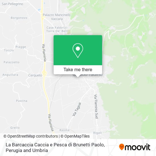 La Barcaccia Caccia e Pesca di Brunetti Paolo map