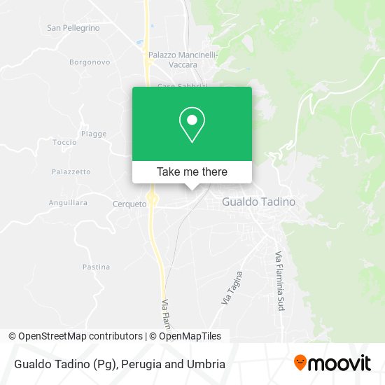Gualdo Tadino (Pg) map