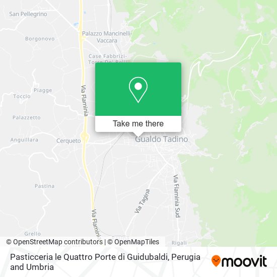 Pasticceria le Quattro Porte di Guidubaldi map