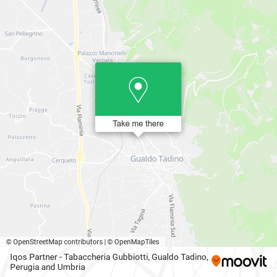 Iqos Partner - Tabaccheria Gubbiotti, Gualdo Tadino map