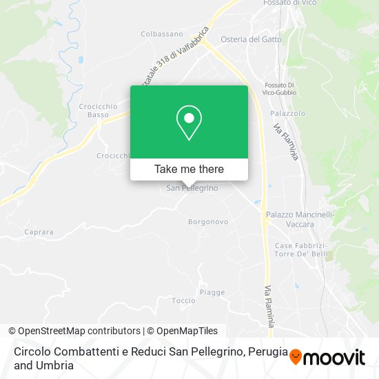 Circolo Combattenti e Reduci San Pellegrino map