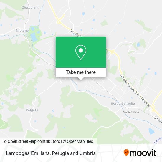 Lampogas Emiliana map