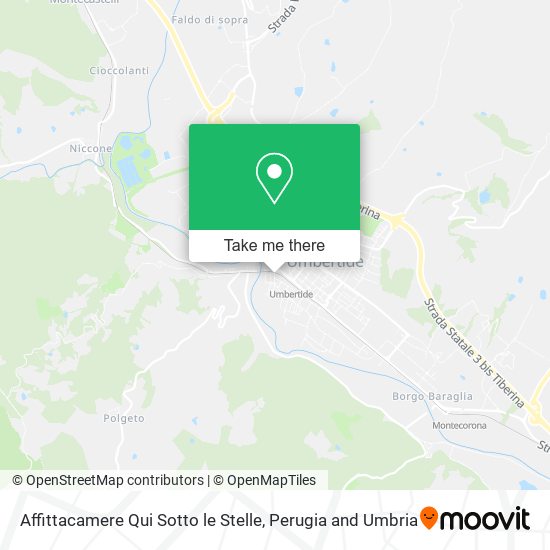 Affittacamere Qui Sotto le Stelle map