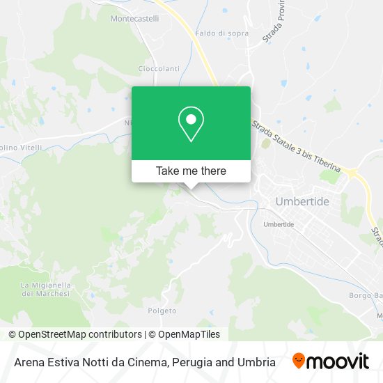 Arena Estiva Notti da Cinema map