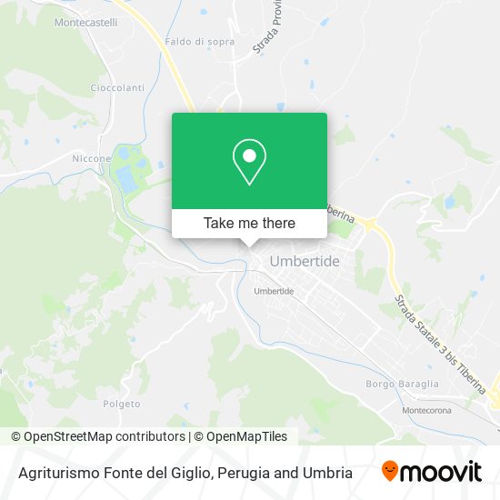 Agriturismo Fonte del Giglio map