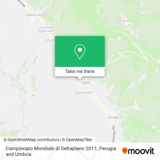 Campionato Mondiale di Deltaplano 2011 map