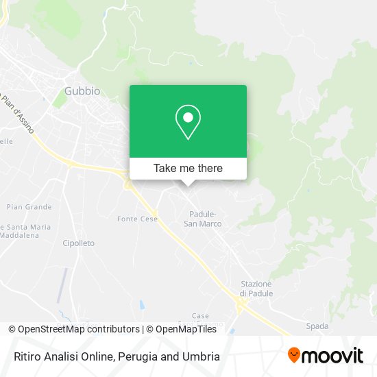 Ritiro Analisi Online map