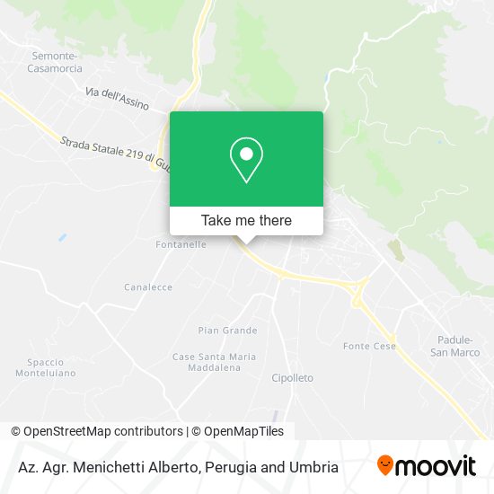 Az. Agr. Menichetti Alberto map