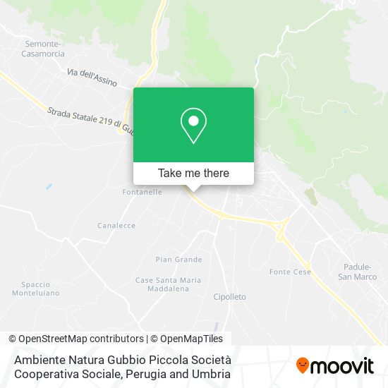 Ambiente Natura Gubbio Piccola Società Cooperativa Sociale map